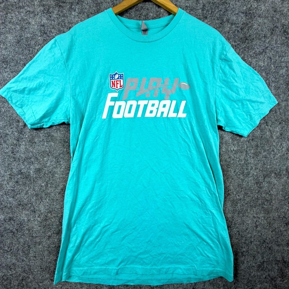 NFL Play Football 2022 Draft T-Shirt Mens XL Blue Next Level Apparel Cotton Logo